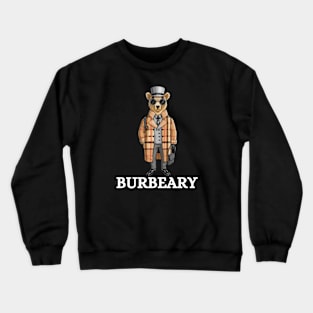 Burbeary Fashion Designer Teddy Bear Brown Bear Gift For Bear Lover Anthropomorphic Crewneck Sweatshirt